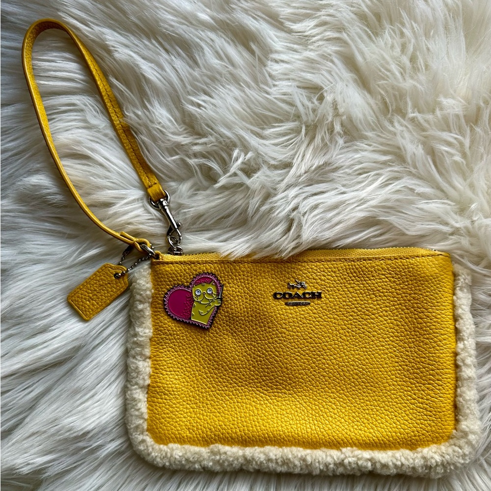 Coach wristlet (with or without cat heart pin)